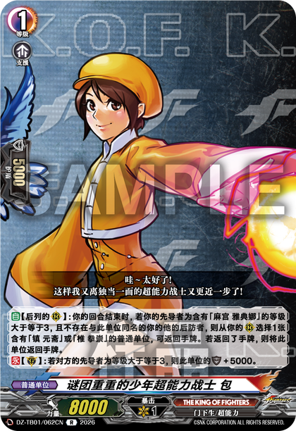 DZ-TB01/062CN 谜团重重的少年超能力战士 包