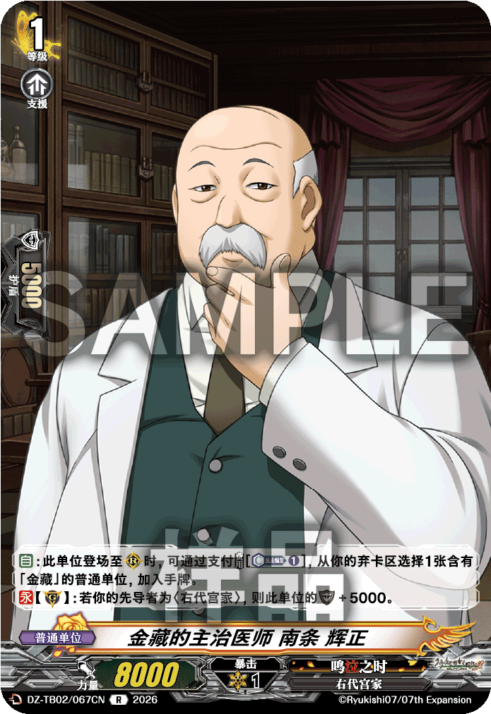 金藏的主治医师 南条 辉正